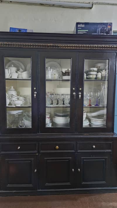 Wooden Chinioti Showcase minimally used