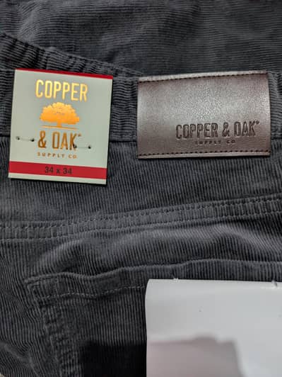 Copper & Oak Supply Co Men's Stretch Corduroy 5-Pocket Pants