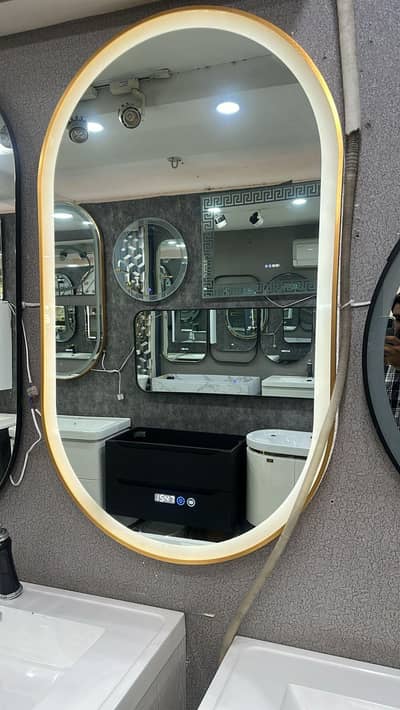 Luxury 5x3 ft Oval LED Bedroom Mirror (Smart Touch & Defogger)