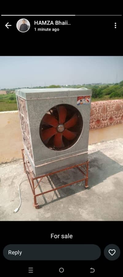 Room Cooler with Iron Stand – For Sale | Good Condition