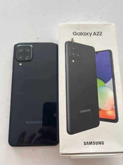 Samsung Mobile A22 WITH BOX 4/120