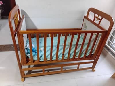 Used Baby Cot | Pure Wood | Excellent Condition