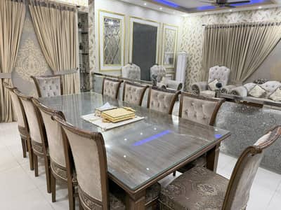 Dining table with 10 chairs