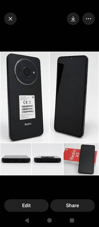 Redmi A3 4GB RAM 128GB ROM – Box Available – Goog Condition –