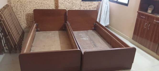 2 single bed with mattress