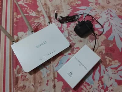 Tenda Wifi Router+power bank
