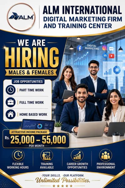 We are hiring staff male and female