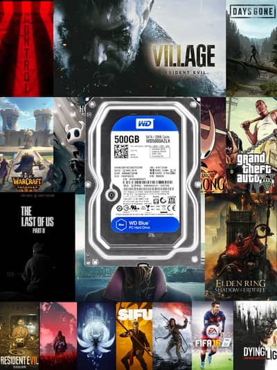 500 gb hard drive hdd with games you like in affordable price