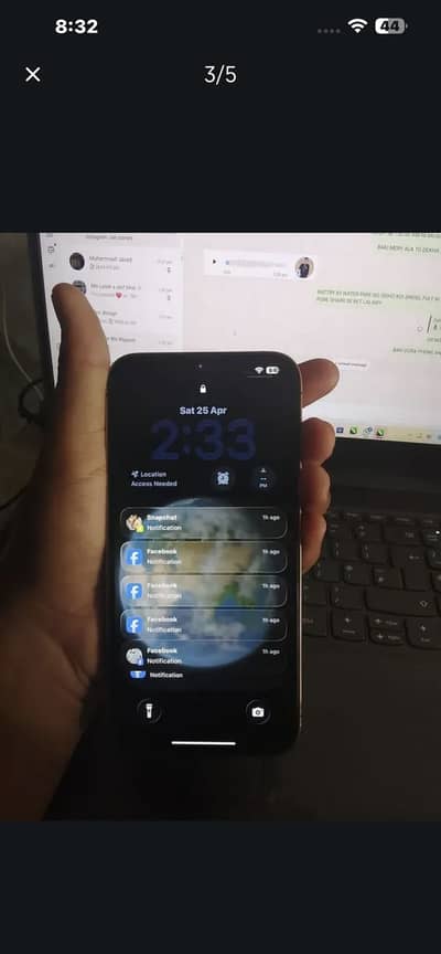 iPhone 13promax golden 128jv
