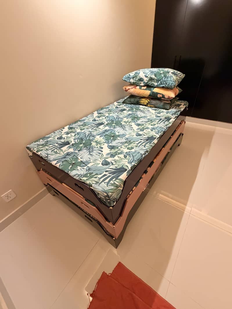 Three Single Japnese Bed 1