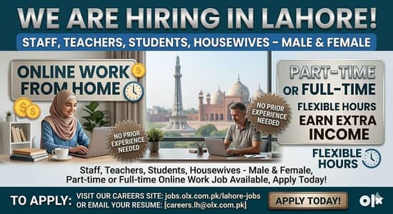 Golden opportunity available in Lahore