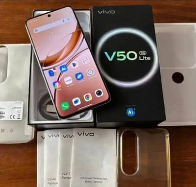 vivo v50 lite 12/256 gb 5g  gold color  2 month warranty