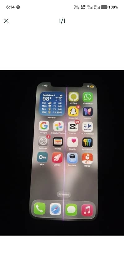 iPhone 12 face id+true tone working back glass 10/10fresh