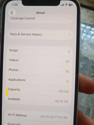 Apple iPhone 12 dual pta 128gb 83health