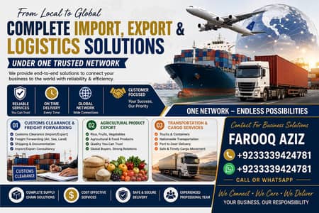 custom clearance Import, Export & Logistics Solutions