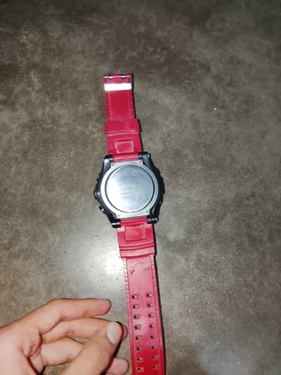 digital watch time date colorful light