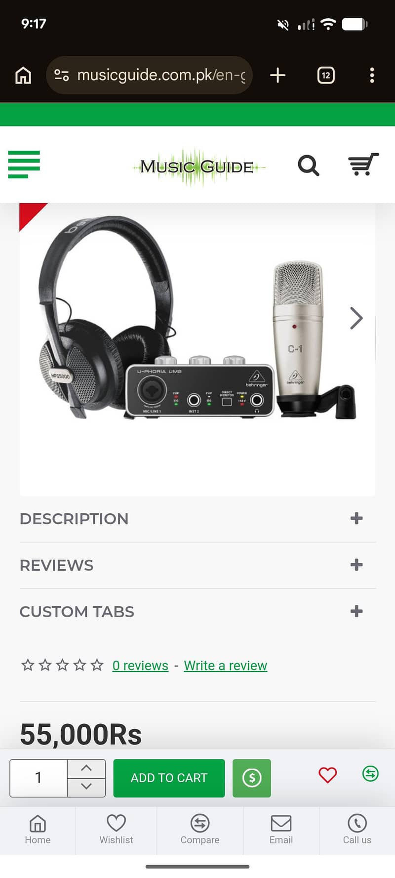 Behringer C1 mic with full setup 3