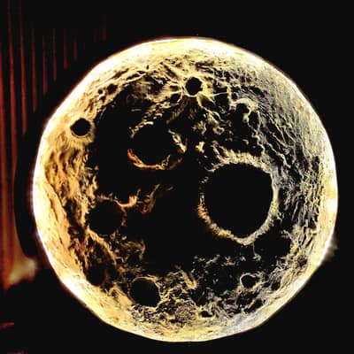 Moon wall lamp