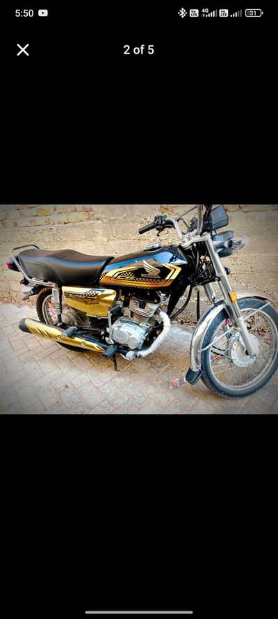 honda cg125 self start gold Edition