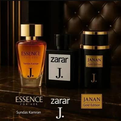 J. Perfume Set Zarar Janan Gold Essence 100ml Original Box