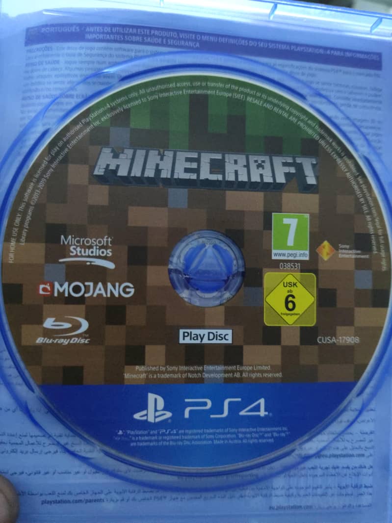 Minecraft ps4 disc available 1