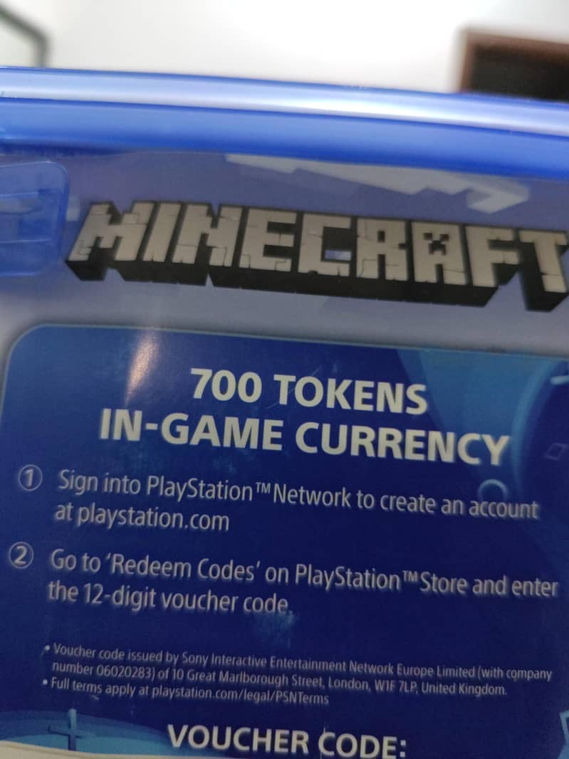 Minecraft ps4 disc available 2
