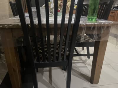 Dining Table 3’-6” X 6’8” Wood