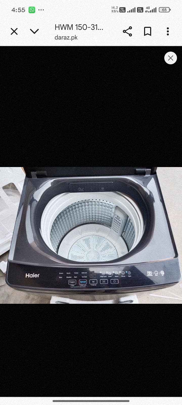 Fully automatic washing machine 1