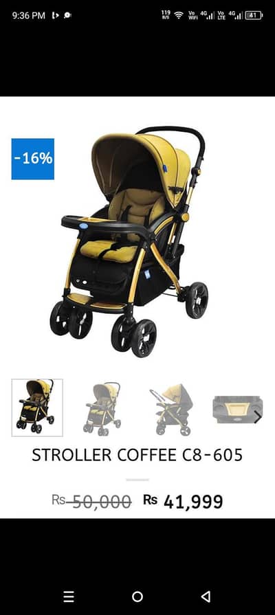 imported pram stroller slightly used like new condition