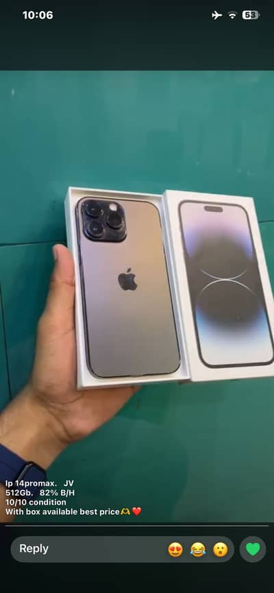 Apple iPhone 14 Pro Max 512gb water sealed with box