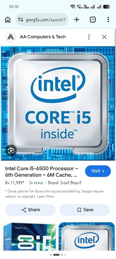 H110m board i5 6th generation procesor