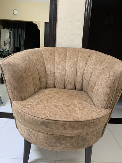 Skin brown sofa set