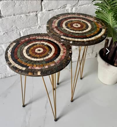 2 piece Mosaic tables brand new box pack