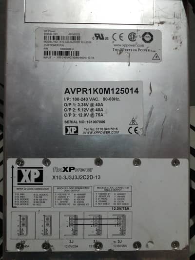 XP Power Supply Mad in USA industrial power supply 12v to 15v 75Ah