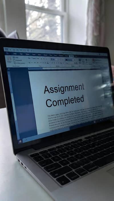 Ms Word typing assignments work