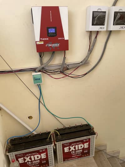 Inverex Yukon II 3500-24V with two Exide TR-3500