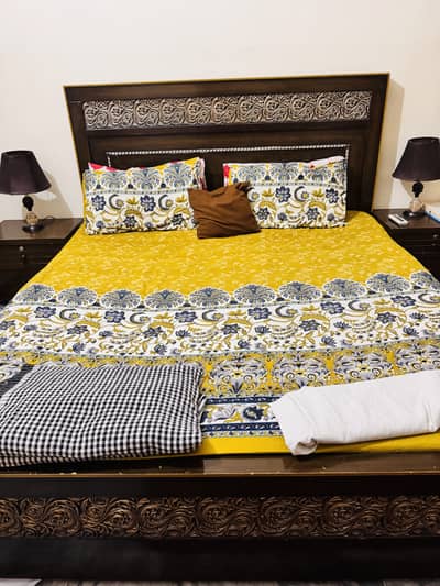 Wooden King Bed