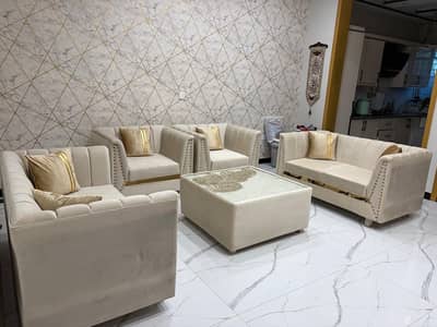 6 seater sofa with table  for sale urgent