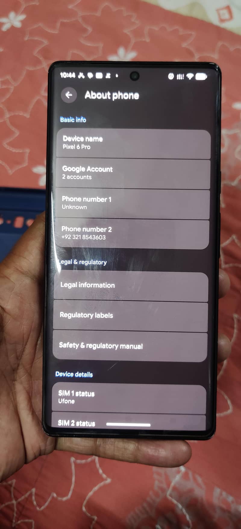 Google Pixel 6 Pro 8