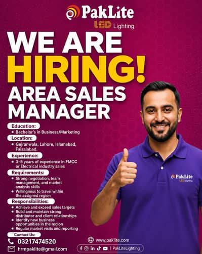 Area Sales Manager lightning Company