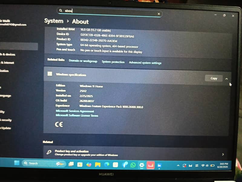 Huawei NoteBook D16 0