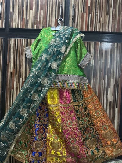 Bridal 3 pc lehanga for mehendi