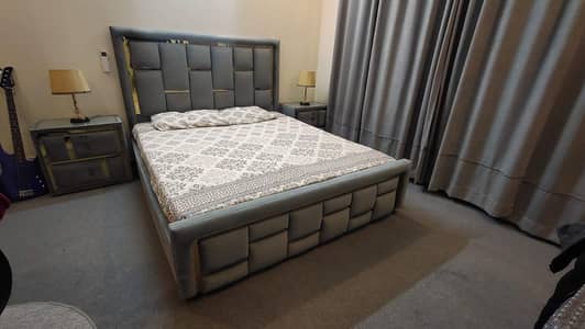 Luxury Bed with side tables and dressing