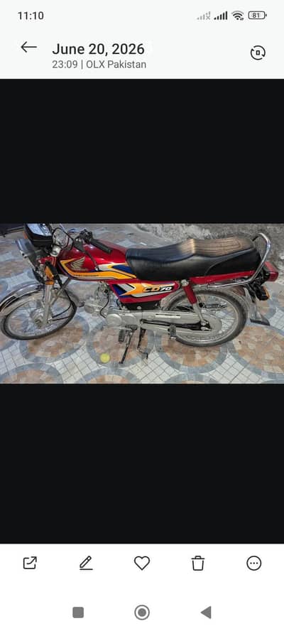 good condition bik jis bhi NY lyni fori rabta kary