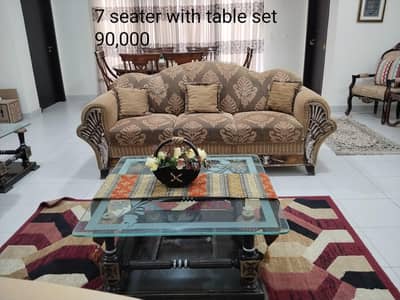 7 seater with table set