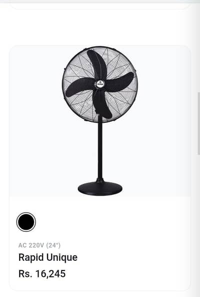 New fan used just for a week