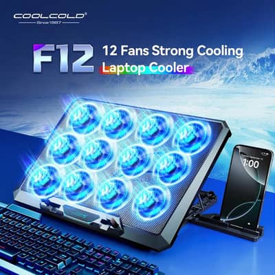 RGB LAPTOP COOLING PADS 12 FANS