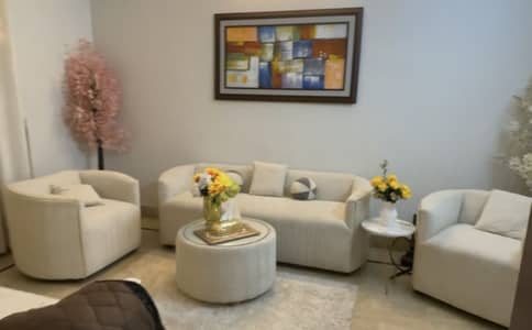 7-Seater Off-White Sofa Set for Sale