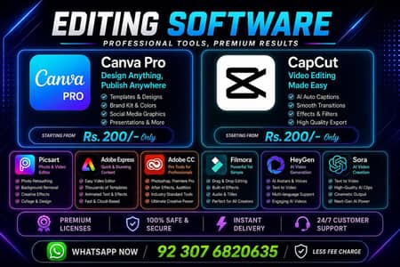 Graphics Designing | Canva Pro | Photoshop | Wondershare