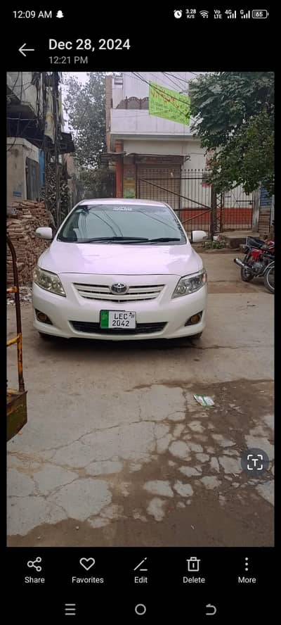 Toyota Corolla XLI 2009